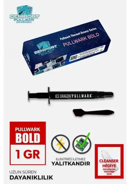 Pullsar Pullsar® Pullwark Bold 1g 20W/m-K Yüksek Performanslı Termal Macun Özellikleri ve Kullanım Kılavuzu