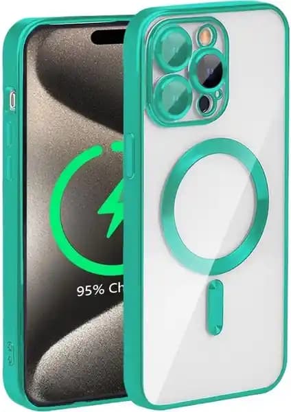 Apple iPhone 15 Pro Max için şeffaf silikon kılıf estetik ve yüksek koruma sağlar