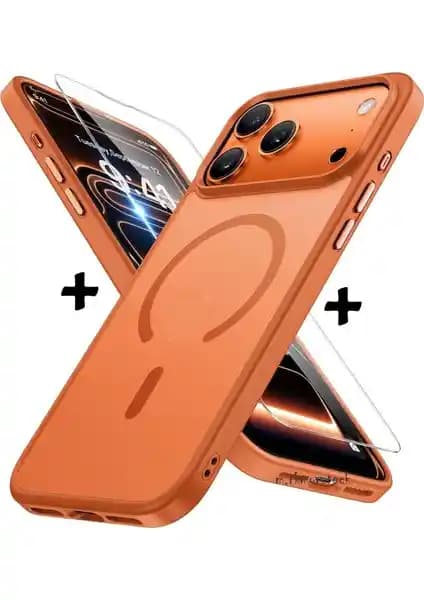 Apple iPhone 17 Pro Max için yüksek koruma ve şık tasarım sunan kılıf ve ekran koruyucu seti