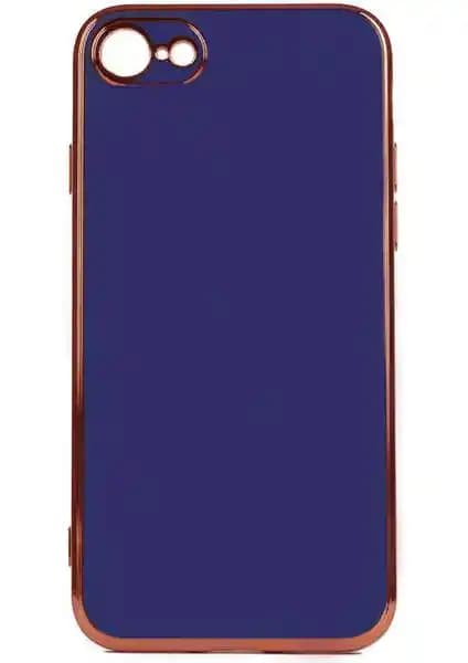 Apple iPhone 8 için parlak kenarlı silikon kılıf şıklık ve dayanıklılık sunar