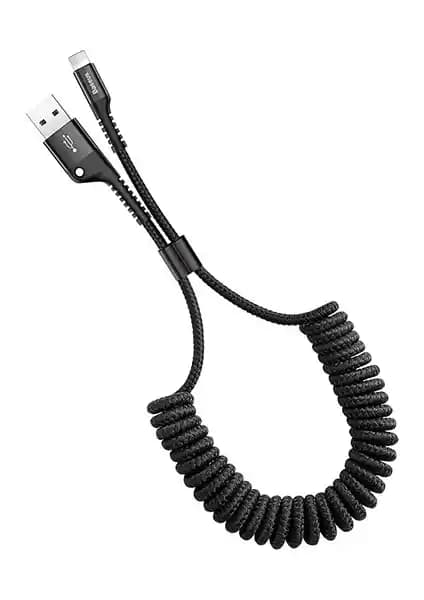 Baseus Fish Eye Lightning Yaylı Data Şarj Kablosu: Dayanıklı ve Estetik Tasarımla Güçlü Bağlantı