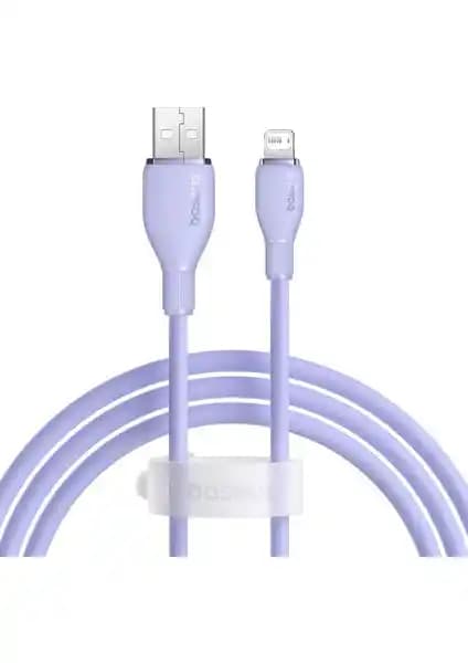 Baseus Pudding Serisi USB iPhone Uyumlu Hızlı Şarj ve Veri Kablosu 1.2 Metre