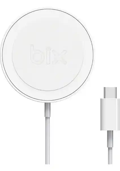 Bix BXMG15 Manyetik Kablosuz Şarj Cihazı 15W Hızlı ve Güvenli Şarj Deneyimi