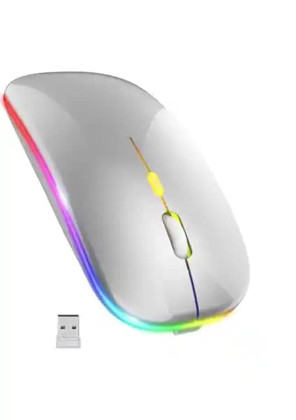Blackbird Game Center Gri RGB Kablosuz Şarjlı Mouse: Ergonomik ve Şık Tasarım