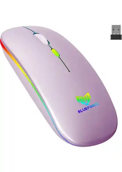 Blueforce V5.0 Bluetooth ve Kablosuz Sessiz Mouse ile Konforlu ve Şık Kullanım Deneyimi