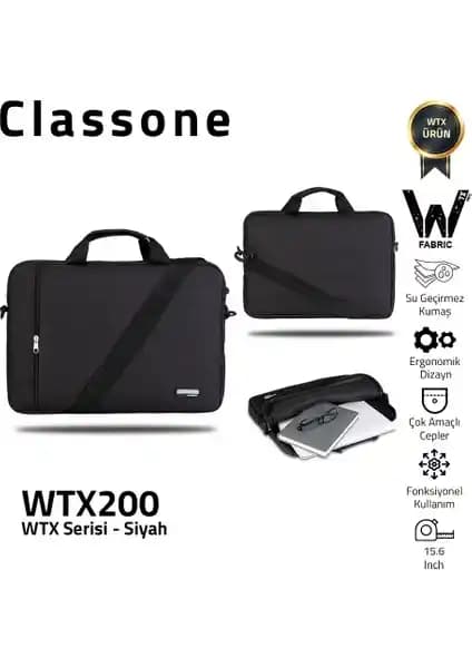 Classone WTX200 WTXpro Serisi 15.6 İnç Su Geçirmez Laptop Çantası Şıklık ve Fonksiyonellik Bir Arada