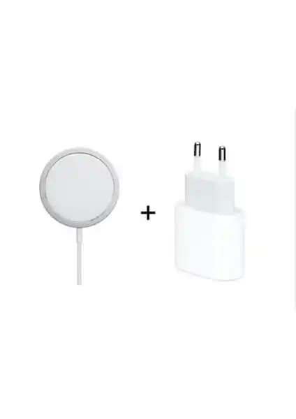 Ebotek Sbz Apple iPhone Magsafe Kablosuz Şarj ve 20W Usb-C Hızlı Şarj Seti
