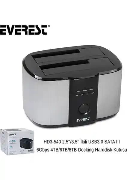 Everest HD3-540: Yüksek Performanslı Sata III USB 3.0 HDD Docking İstasyonu İncelemesi