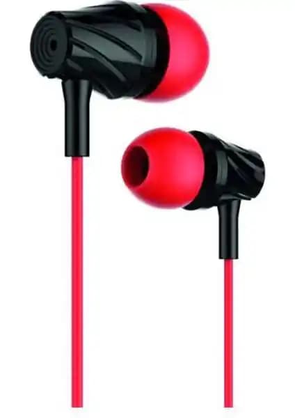 Factor-M FM-03 Kablolu Kulaklık Mikrofonlu Kırmızı Renk Seçeneğiyle Yüksek Ses Kalitesi