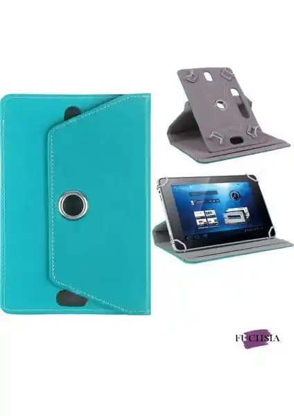 Fuchsia Huawei Matepad T10S için Şık ve Fonksiyonel 360° Dönebilen Standlı Kılıf