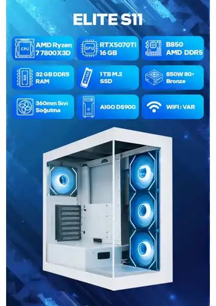 Game Garaj Elite S11: Yüksek Performanslı Oyun Bilgisayarı ve Modern Tasarım Özellikleri