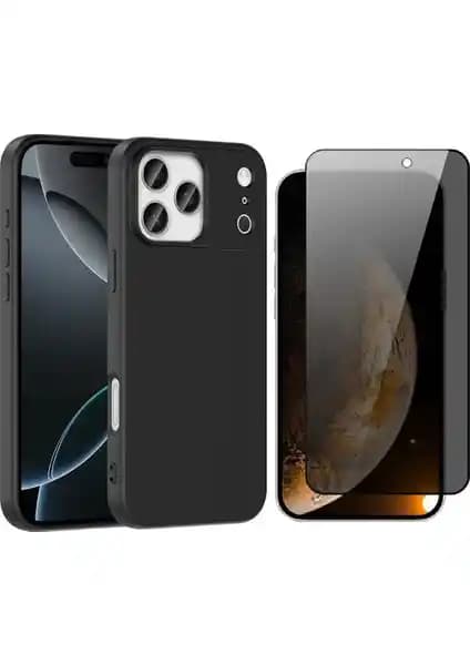 iPhone 17 Pro Max için Güçlü Koruma ve Şık Tasarıma Sahip Kılıf ve Ekran Koruyucu Seti