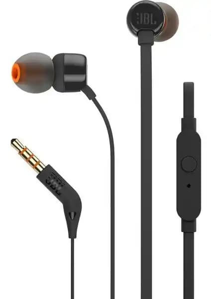 JBL T110 Kulakiçi Kulaklık Siyah: Yüksek Ses Kalitesi ve Dayanıklılık Sunan Ergonomik Tasarım