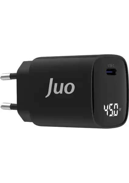 Juo 45W GaN LED Ekranlı Type-C PD Şarj Cihazı: Hızlı ve Güvenli Şarj İçin Modern Çözüm