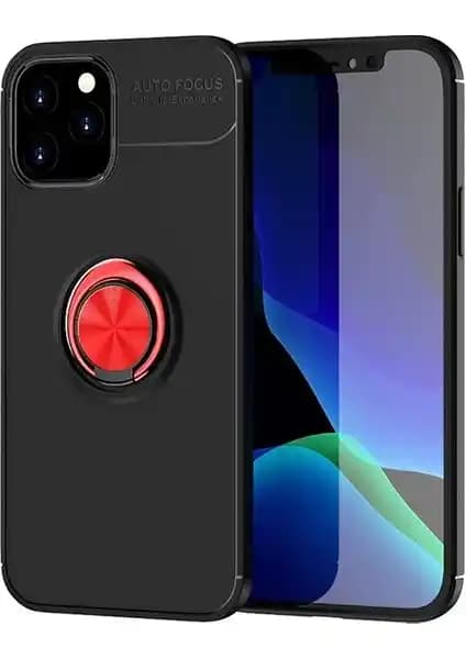 KNY Apple iPhone 12 Yüzüklü Manyetik Silikon Kılıf Şıklık ve Koruma Bir Arada