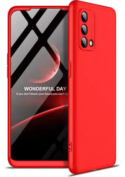 KNY Oppo A74 Kılıf 3 Parça 360 Ays Kapak Güçlü ve Şık Koruma Sağlayan Tasarım