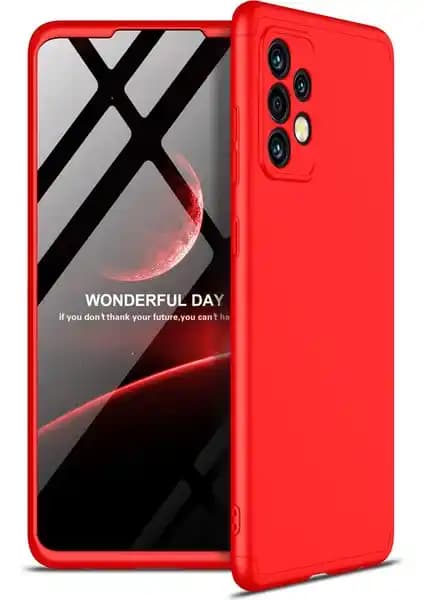KNY Samsung Galaxy A72 Kılıf 3 Parça Çift Katmanlı Koruma ve Şık Tasarım
