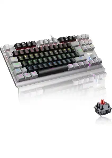 Lecoo GK304 Türkçe Mekanik Gaming Klavye RGB LED ve Makro Tuşlu