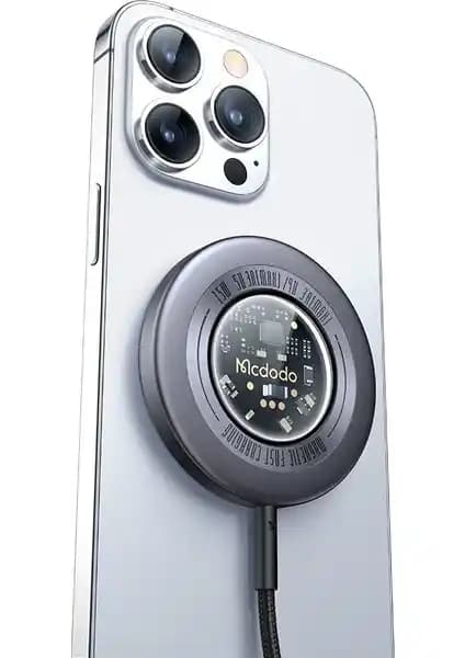 Mcdodo CH-2330 15W Magsafe Kablosuz Hızlı Şarj Cihazı iPhone ve Qi Uyumlu