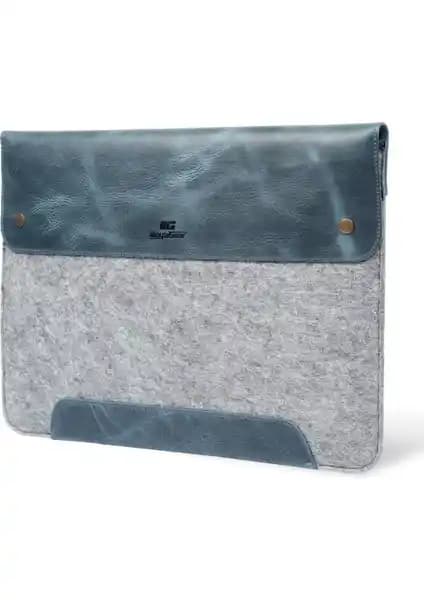 Megagear Deri ve Keçeli 13.3 İnç MacBook Pro Kılıfı Şıklık ve Koruma Bir Arada