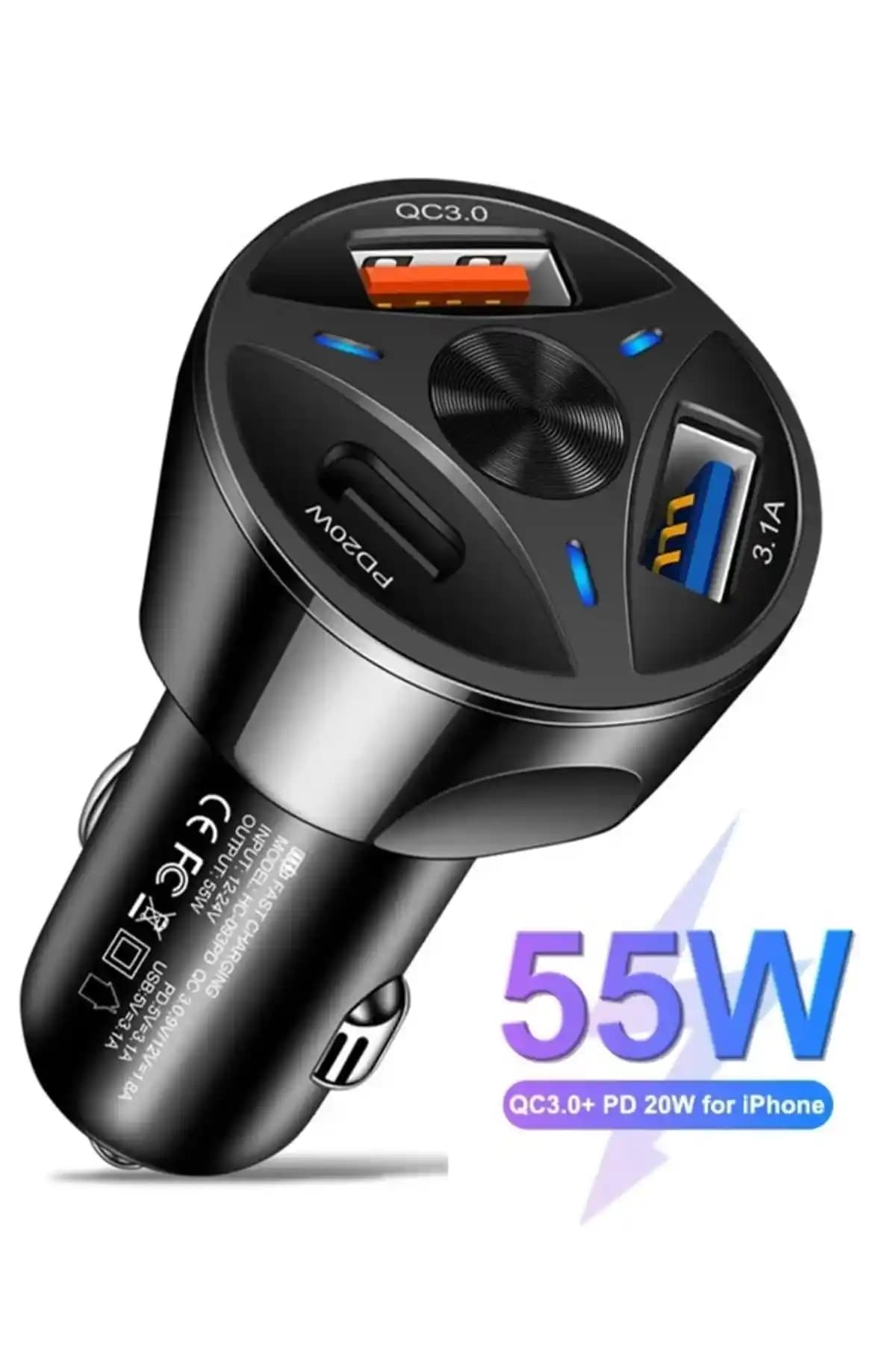 MOBİL GO Araç Çakmaklık Hızlı Şarj Aleti: Güç ve Verimlilik Sunan Modern Tasarım