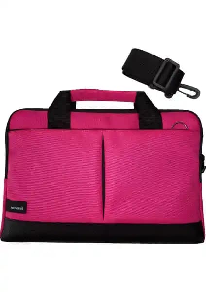 Moserini 13-13.6 İnç Fuşya Laptop Çantası Şıklık ve Koruma Bir Arada