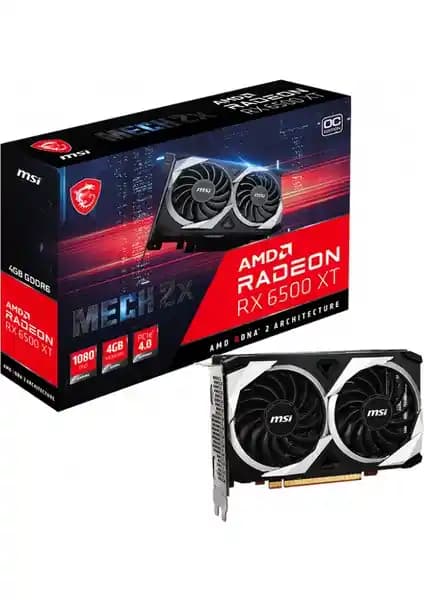 MSI Radeon RX 6500 XT Mech 2X 4G OC: Orta Seviye Oyun ve Grafik Performansı