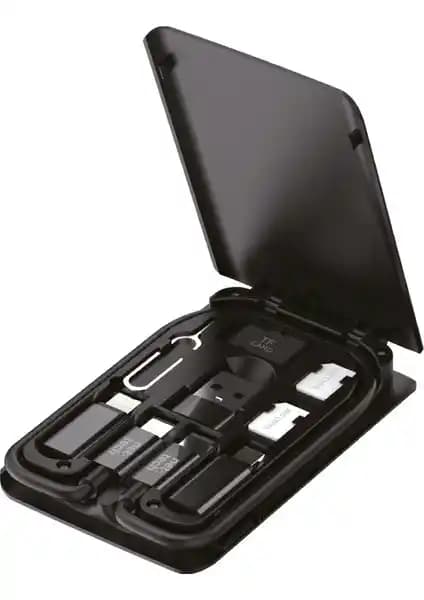 Nettech NT-DC04 Çok Fonksiyonlu Plastik Type-C Lightning Micro USB Kablo 20 cm