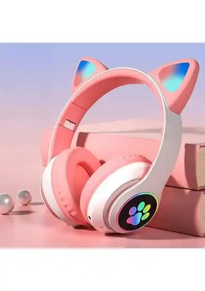 Novatis Renkli LED Işıklı Kablosuz Çocuk ve Gençler İçin Bluetooth Kulaklık