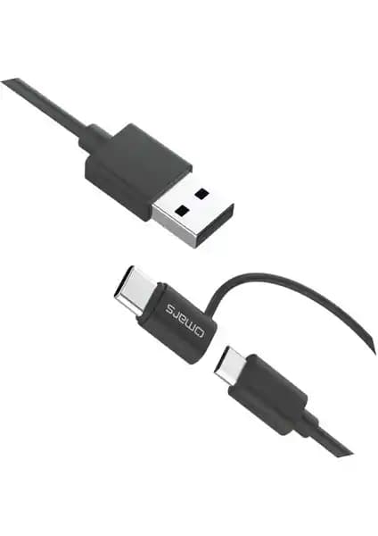 Omars 2'si 1 Arada Type-C Micro USB Şarj ve Veri Kablosu Günlük Kullanım İçin Uygun