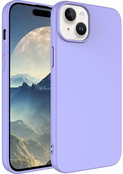 Pilanix Apple iPhone 15 Plus Renkli Süet Silikon Kılıfı Şıklık ve Koruma Sunar