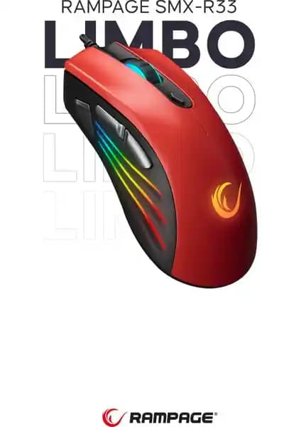 Rampage SMX-R33 LIMBO Siyah Kırmızı Gaming Mouse İnceleme ve Özellikleri