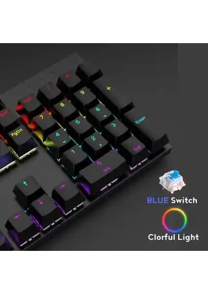 Rever BLUE Switch Mekanik Gaming Klavyesi: Yüksek Performans ve Estetik Özellikler