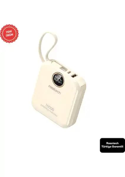 Rosstech RS-400 10.000mAh Ultra Slim Powerbank Günlük Kullanım İçin Güç Kaynağı