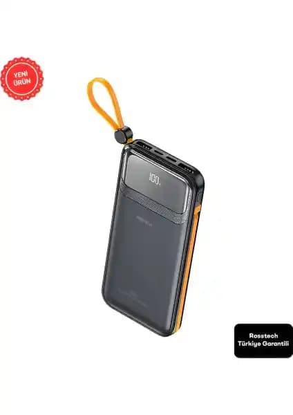 Rosstech RS-500 Powerbank: Yüksek Kapasiteli Taşınabilir Şarj Cihazı ve Güçlü Teknolojiler