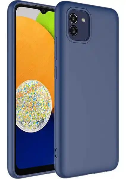 Samsung Galaxy A03 İçin Şık ve Koruyucu Silikon Kılıf - Kadife İç Yüzeyli Tasarım