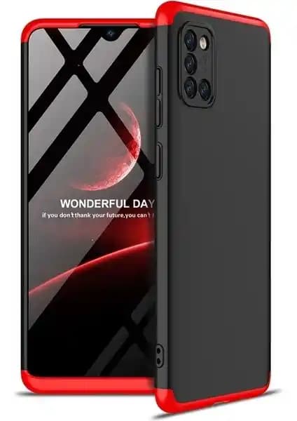 Samsung Galaxy A31 için dayanıklı ve şık çift katmanlı koruyucu kılıf