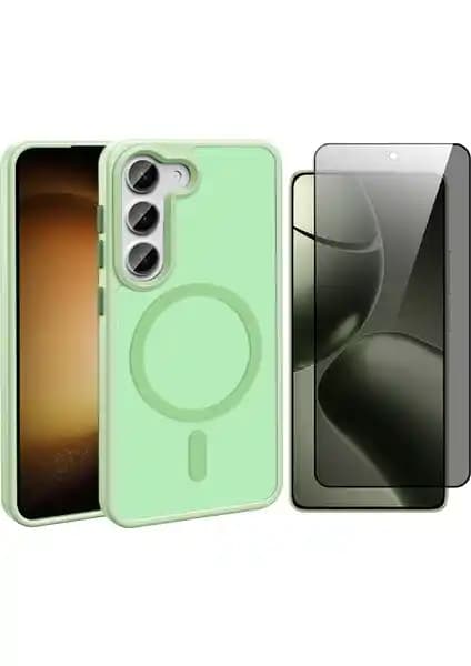 Samsung Galaxy S24 FE için şık ve dayanıklı kılıf ile ekran koruyucu kombinasyonu