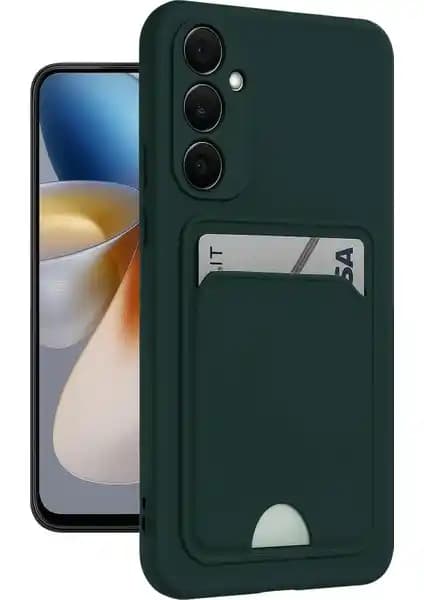 Samsung Galaxy S24 Plus için Kamera Koruyucu ve Kartlık Özellikli Silikon Kılıf