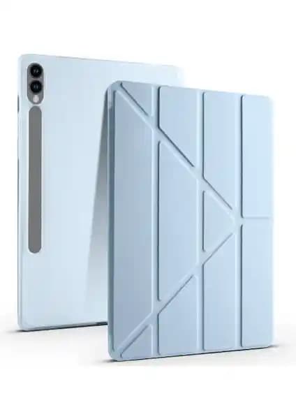 Samsung Galaxy Tab S9 FE Plus için şık ve dayanıklı katlanabilir kılıf özellikleri ve kullanım avantajları
