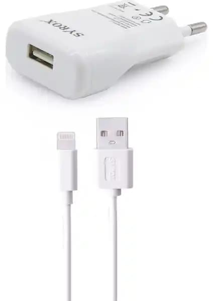 Syrox Apple iPhone Uyumlu 7 Watt Şarj Aleti: Güçlü ve Taşınabilir Çözüm