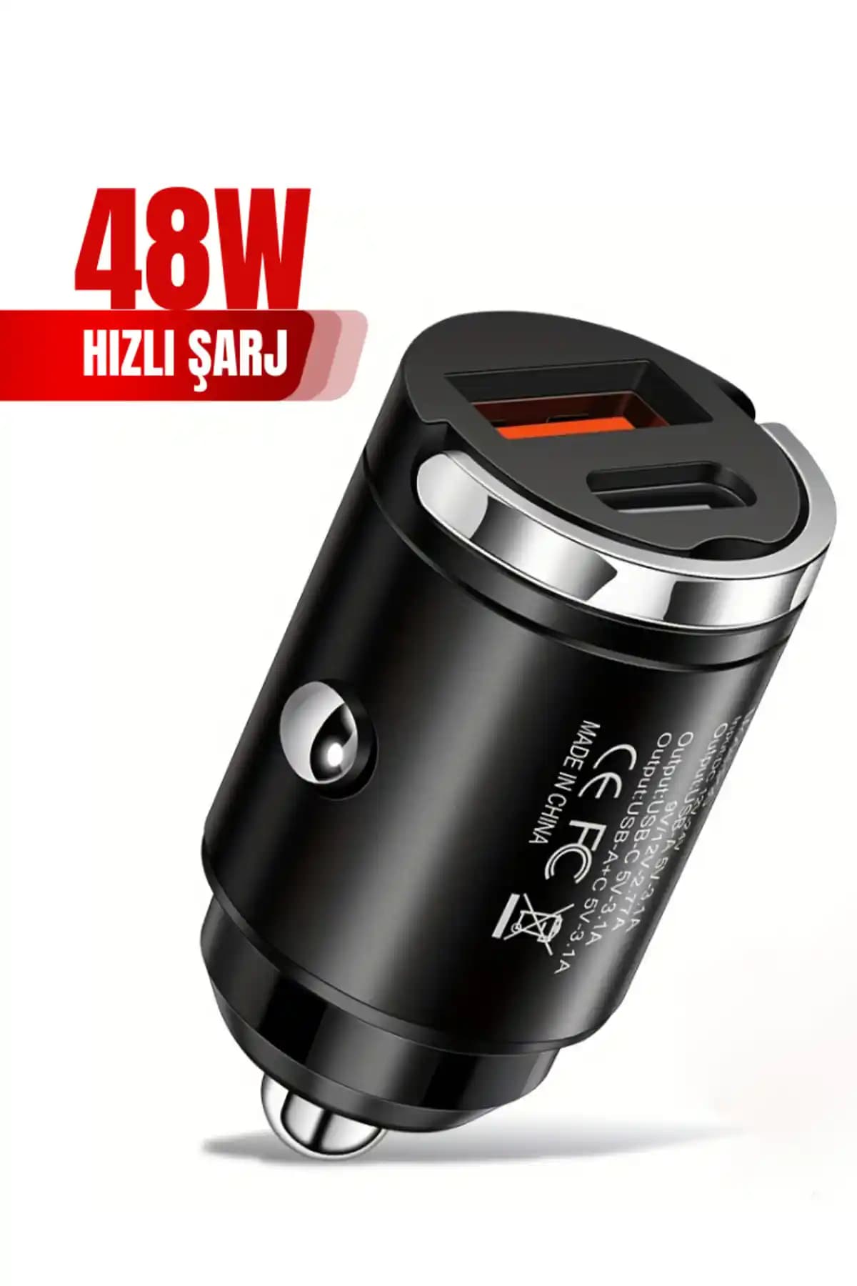 Tech&bello 48W Araç Şarj Aleti: Hızlı ve Güçlü Şarj Çözümü for Araç İçi Kullanım