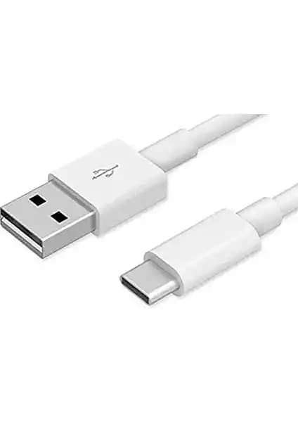 Tigdes Type C Beyaz Şarj ve Veri Aktarım Kablosu Güç ve Dayanıklılık Sunar