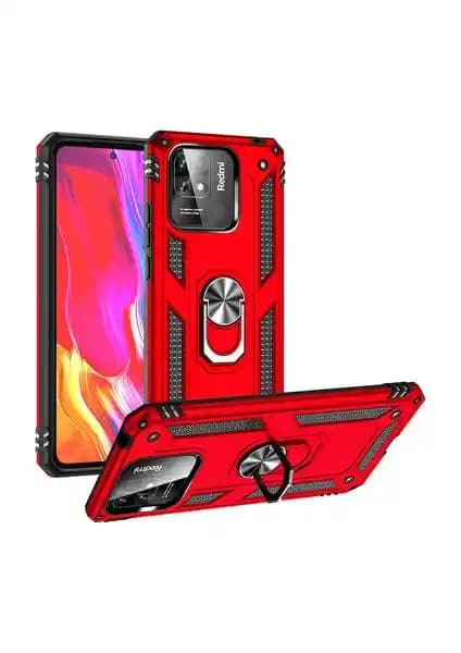 Xiaomi Redmi 12C için dayanıklı ve şık Vega Tank sert yüzüklü standlı kılıf