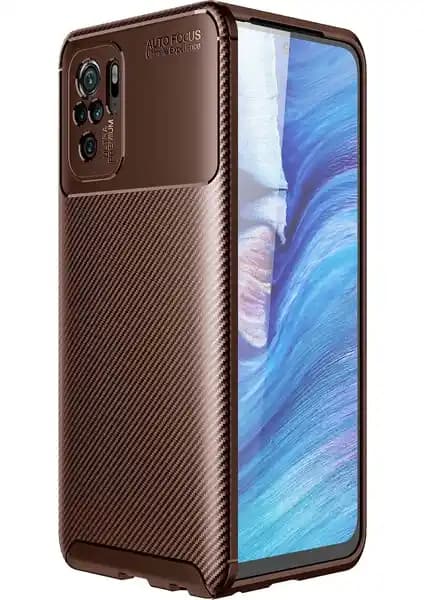 Xiaomi Redmi Note 10S için Şık ve Dayanıklı Karbon Desenli Silikon Kılıf