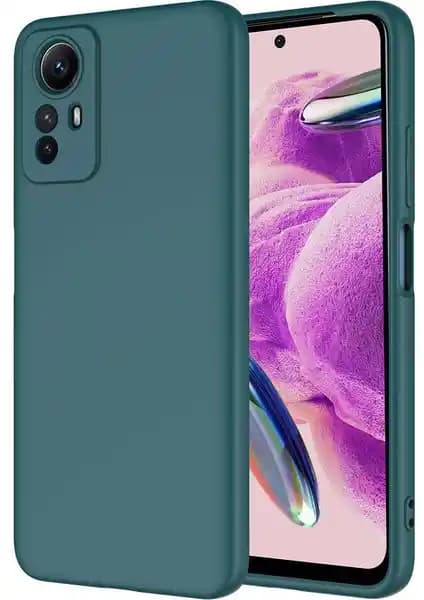 Xiaomi Redmi Note 12S için Koyu Yeşil Mara Lansman Kapak Kılıfı Şıklık ve Koruma Sunar