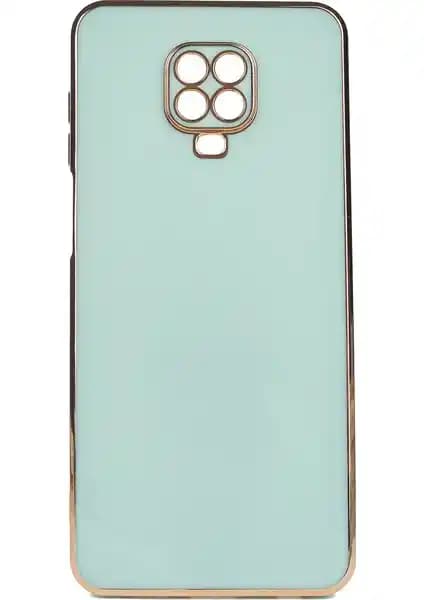 Xiaomi Redmi Note 9S için Parlak Kenarlı Silikon Kılıf Şık ve Koruyucu Tasarım