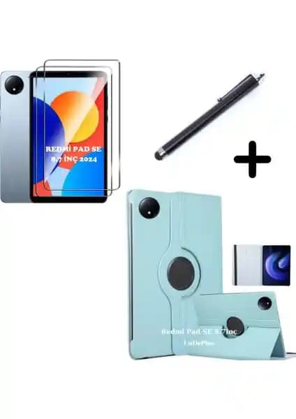 Xiaomi Redmi Pad SE 8.7 inç için dayanıklı ve şık kılıf ile ekran koruyucu seti