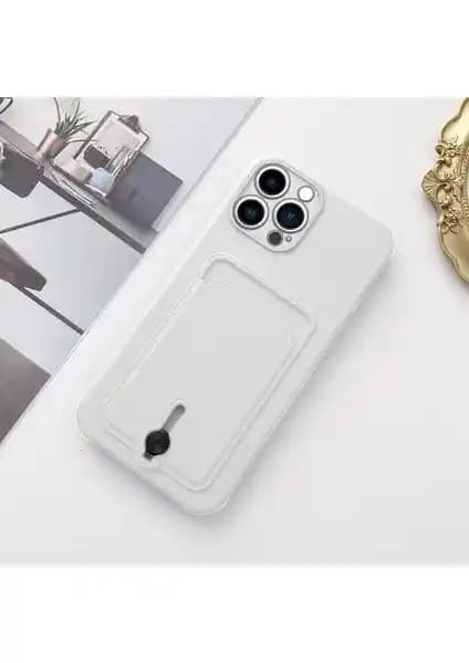 Zebana Apple iPhone 14 Pro Uyumlu Kartlıklı Silikon Kılıfı Şıklık ve Koruma Sağlar