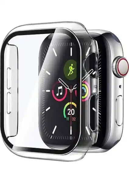 AktarMobile 44 mm Apple Watch Ekran ve Kasa Koruyucu Tam Koruma Sağlar